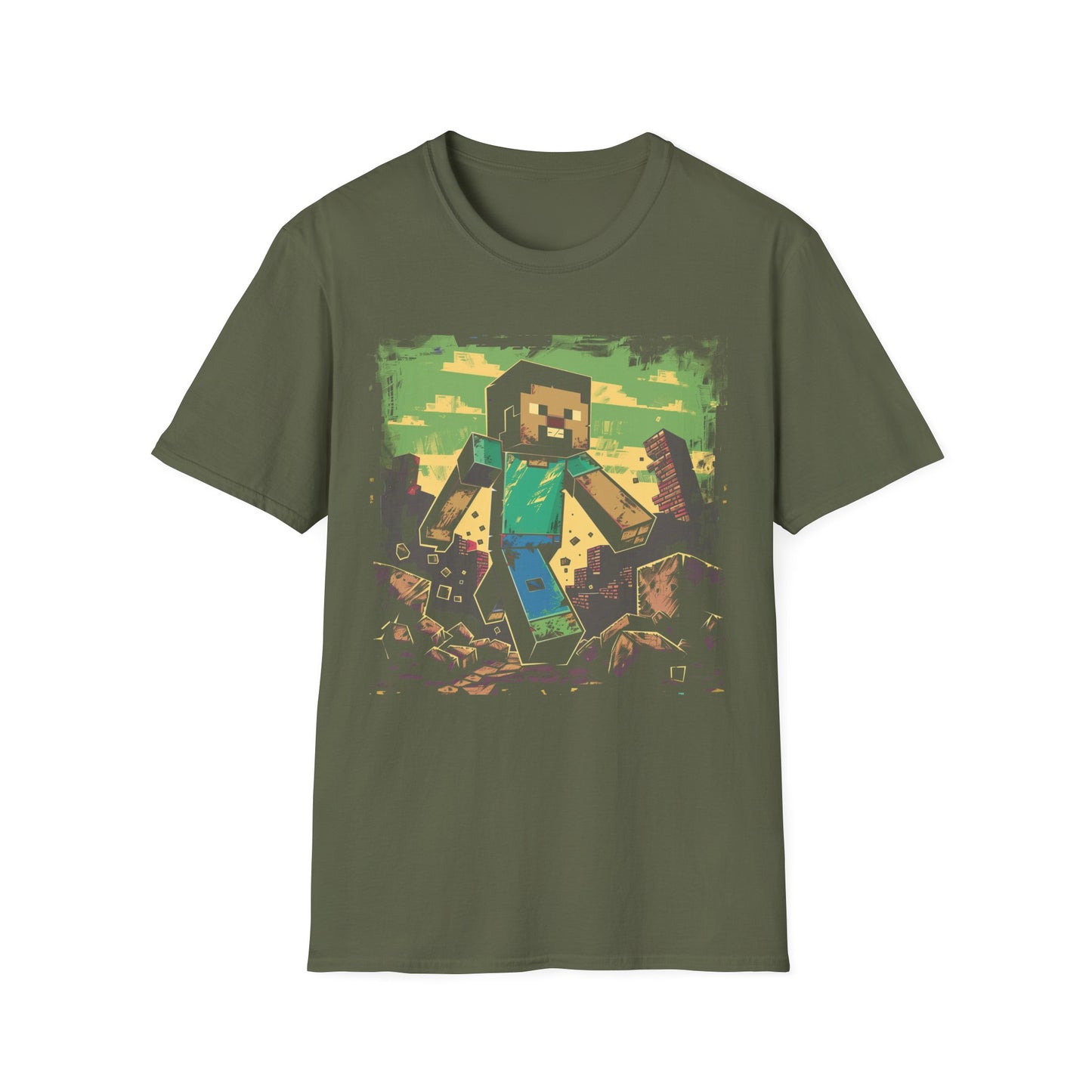 Cool MC Craft Miner T-Shirt, Gamer Graphic Tee, Unisex