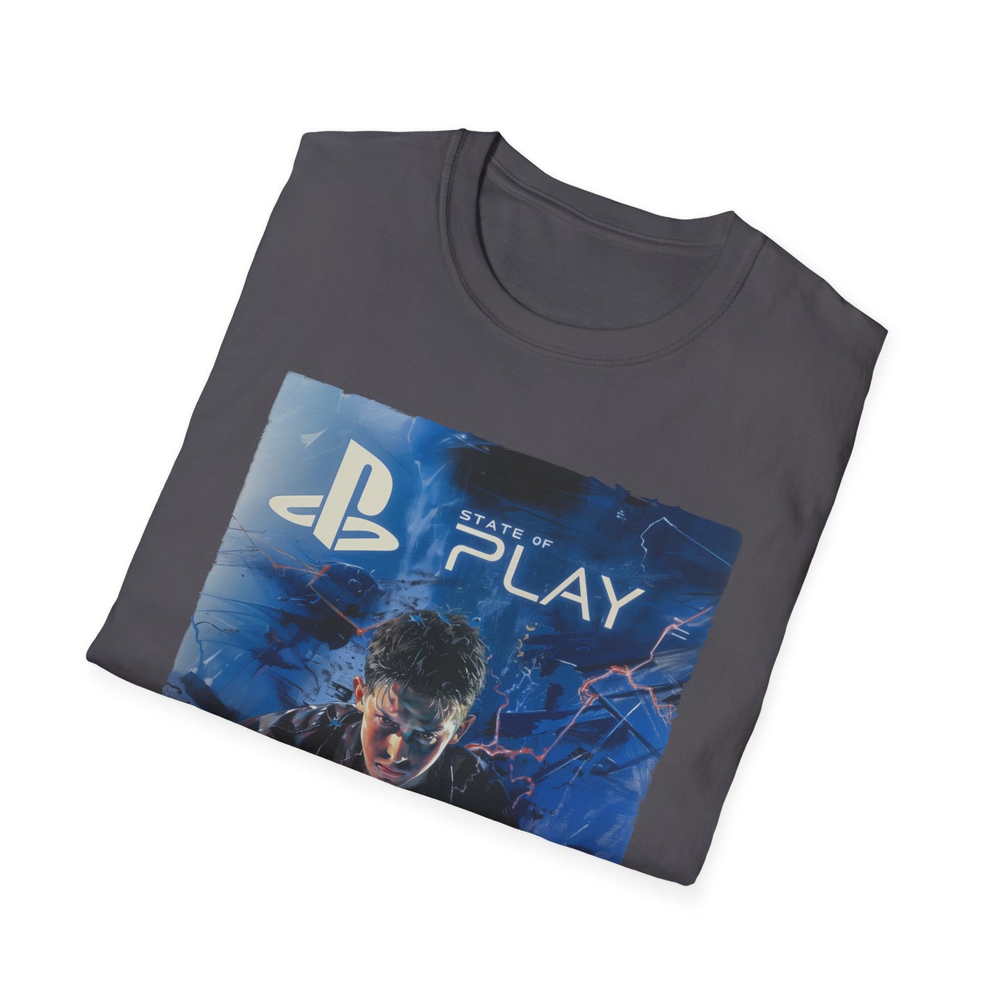 Retro Playstation T-Shirt "State of Play", Nostalgic Gamer Tee, Unisex