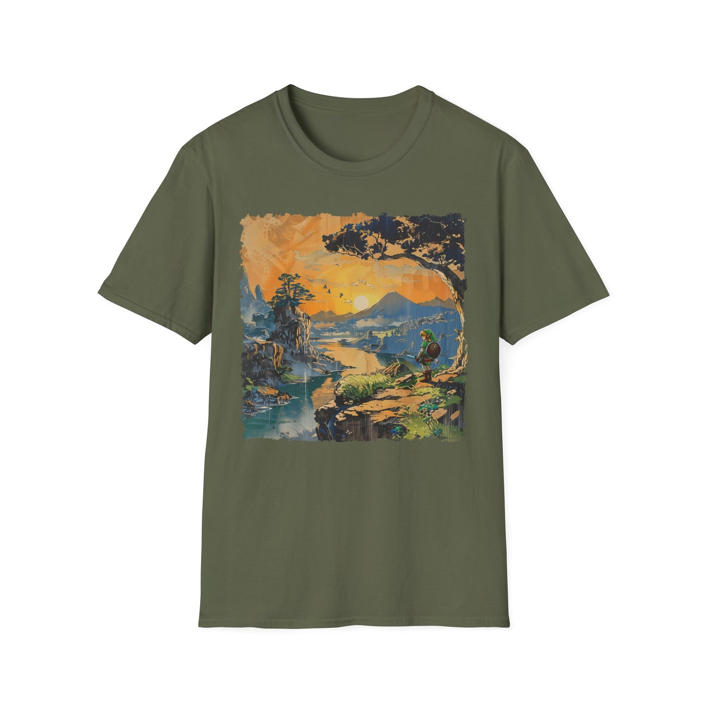 Legend of Z Retro Art T-Shirt - Nostalgic Edo Period Design, Unisex