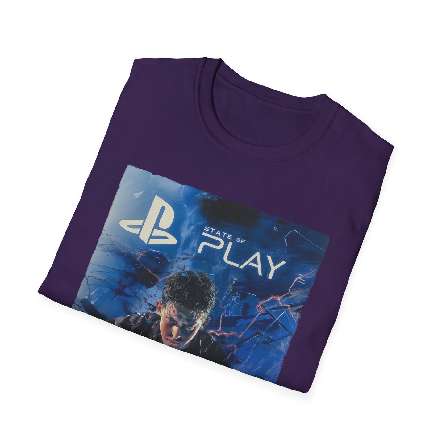 Retro Playstation T-Shirt "State of Play", Nostalgic Gamer Tee, Unisex