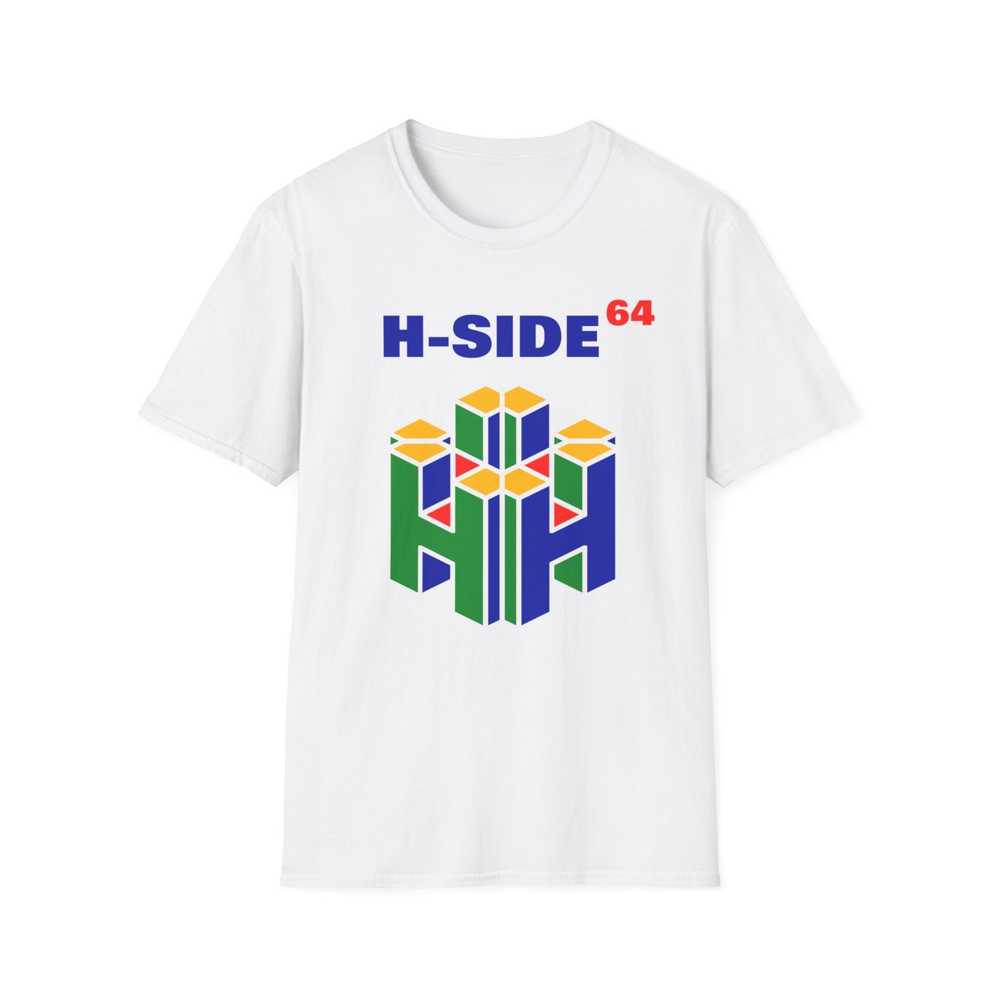 Retro N64 Style T-Shirt "H-Side 64", Nostalgic Graphic Tee, Unisex