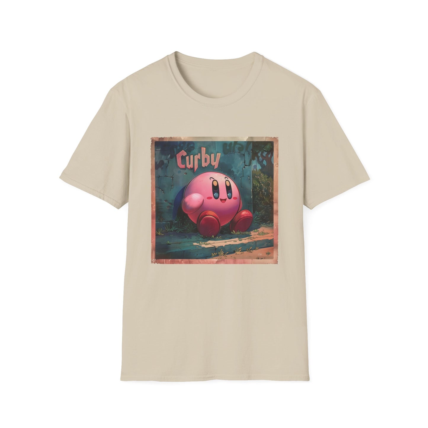 Funny Kirby T-Shirt "Curby", Retro Nostalgic Gamer Graphic Tee, Unisex