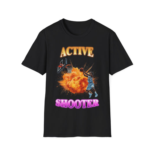 Funny "Active Shooter" T-Shirt, Ja Morant Meme Tee, Unisex