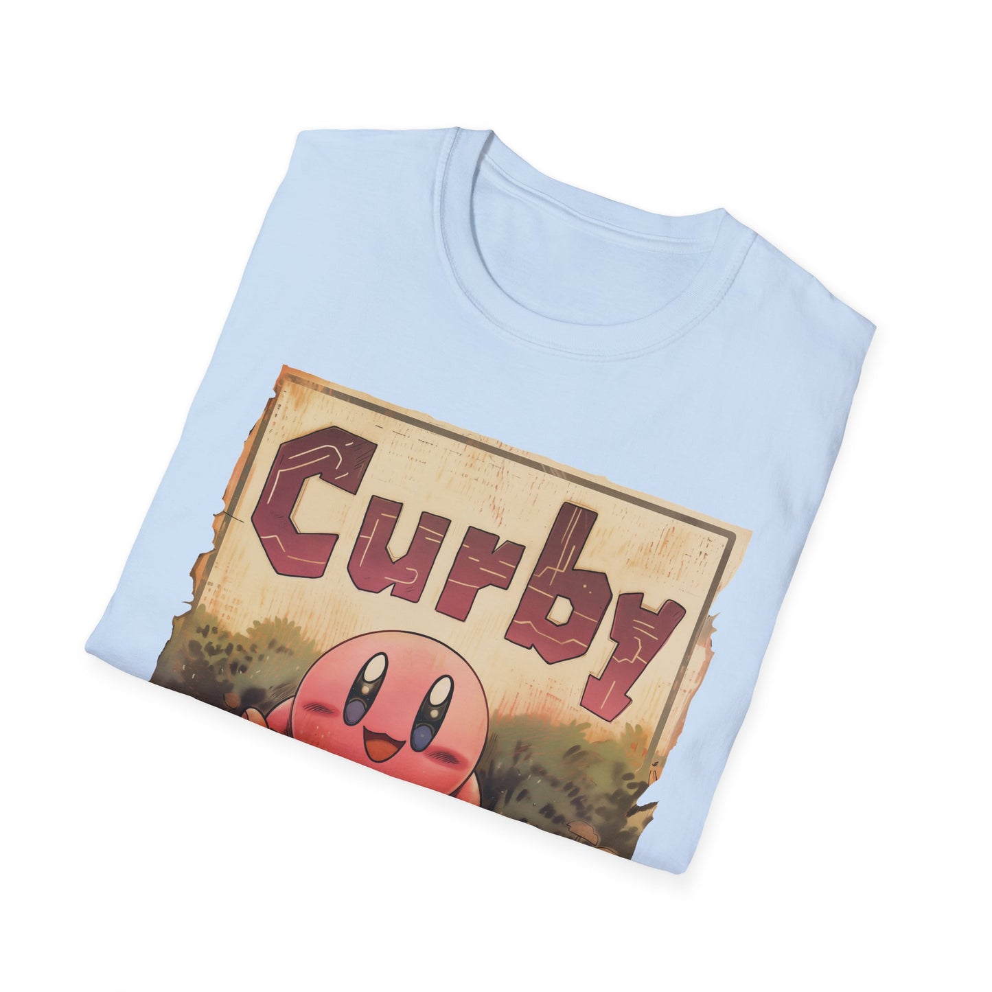 Funny Kirby T-Shirt "Curby", Video Game Graphic Tee, Unisex