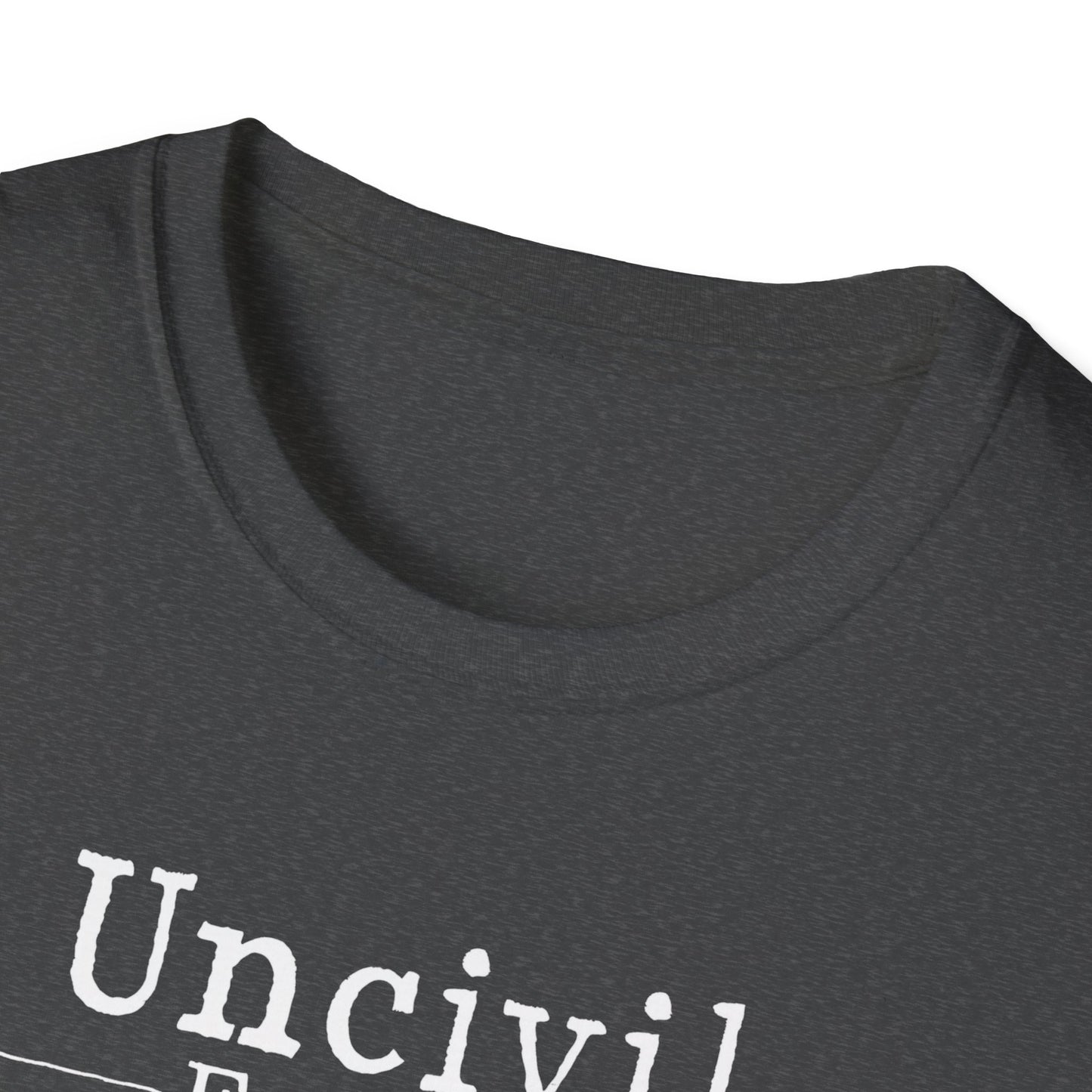 Funny Engineer T-Shirt "Uncivil Engineer", Civil Engineer Tee, Unisex