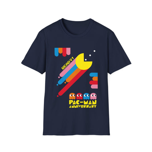 Pac-Man Anniversary T-Shirt, Retro Gamer Tee, Unisex