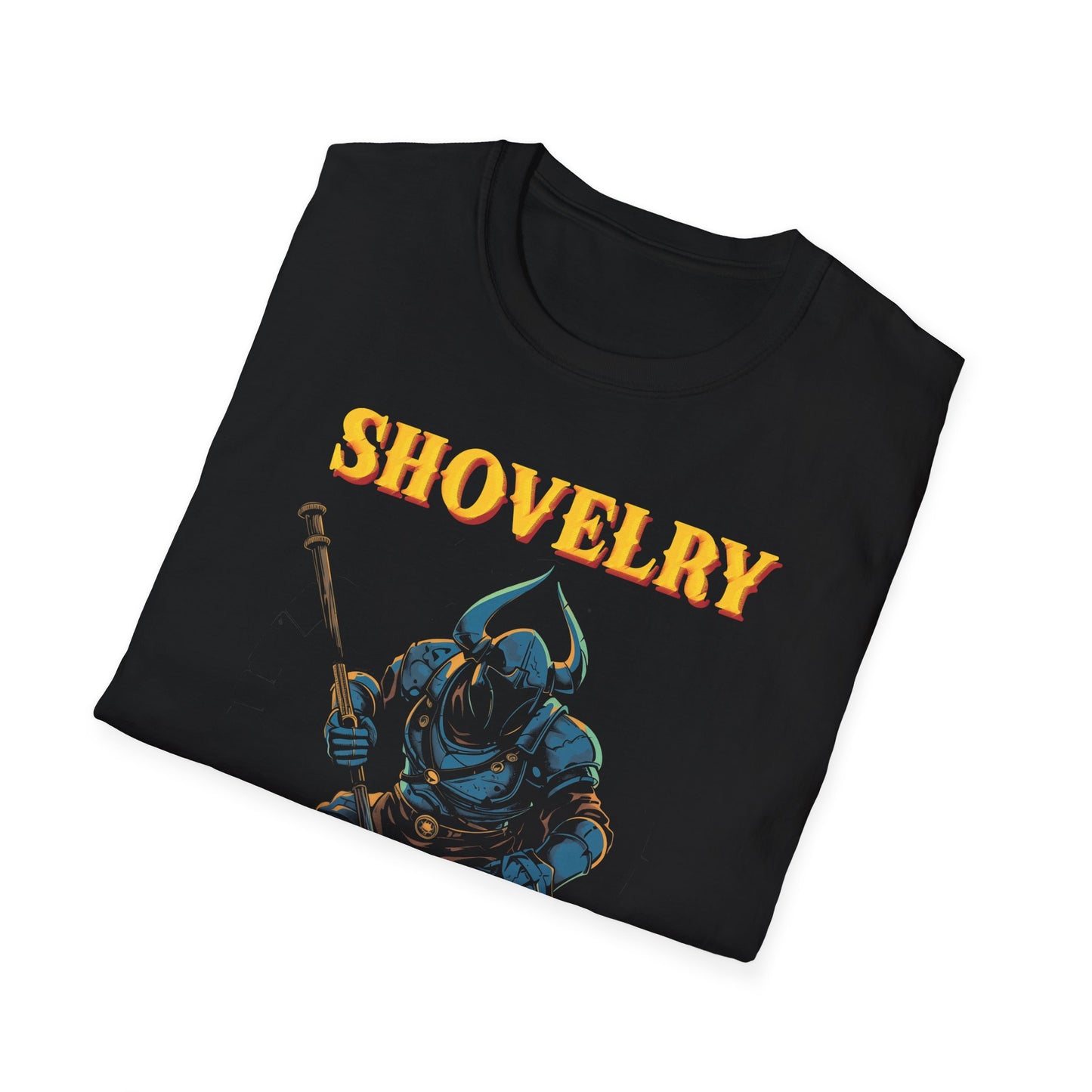 Shovel Knight T-Shirt, "Shovelry Isn't Dead", Funny Retro Tee, Unisex