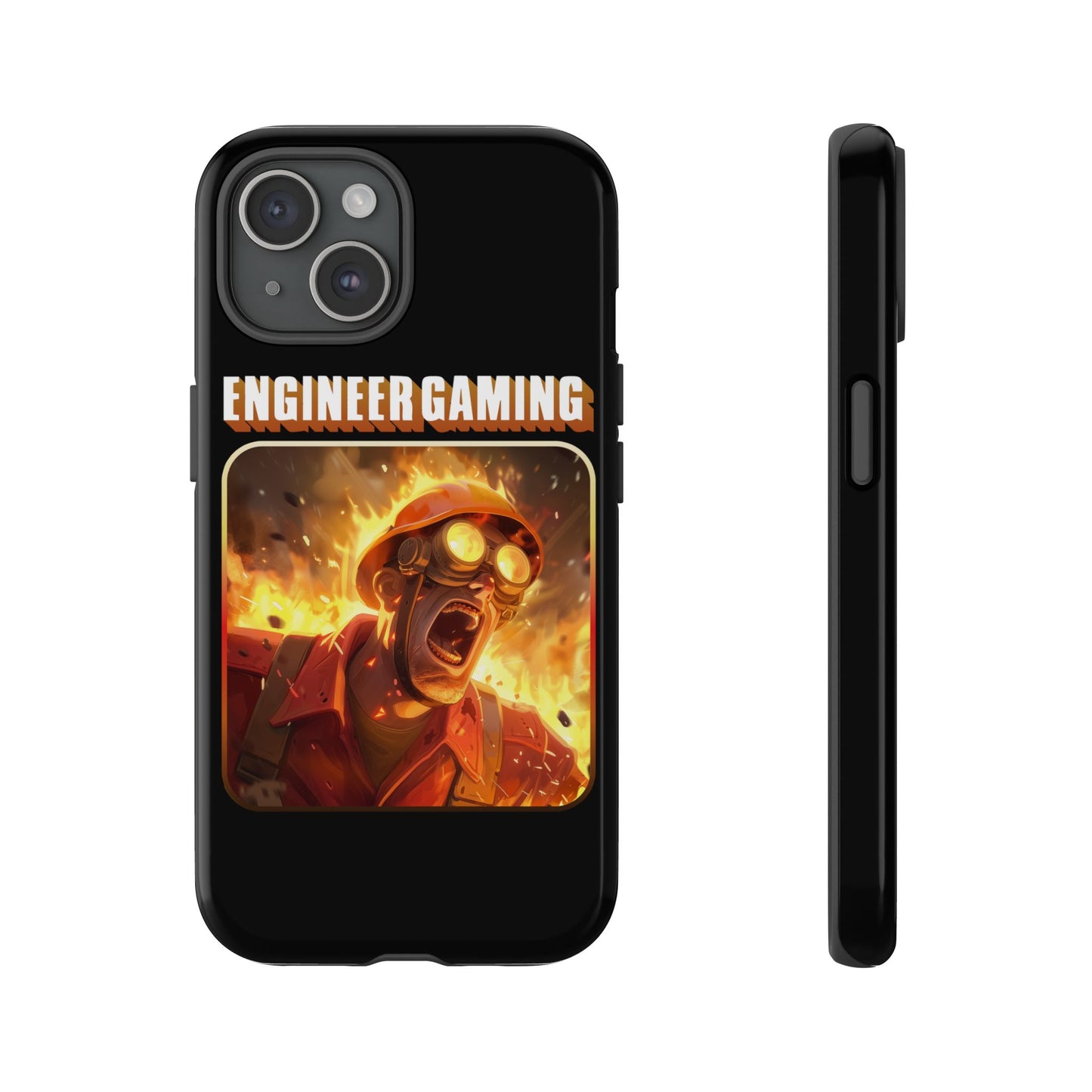 Funny "Engineer Gaming" TF2 Tough Phone Case, iPhone 15, Samsung Galaxy, Google Pixel