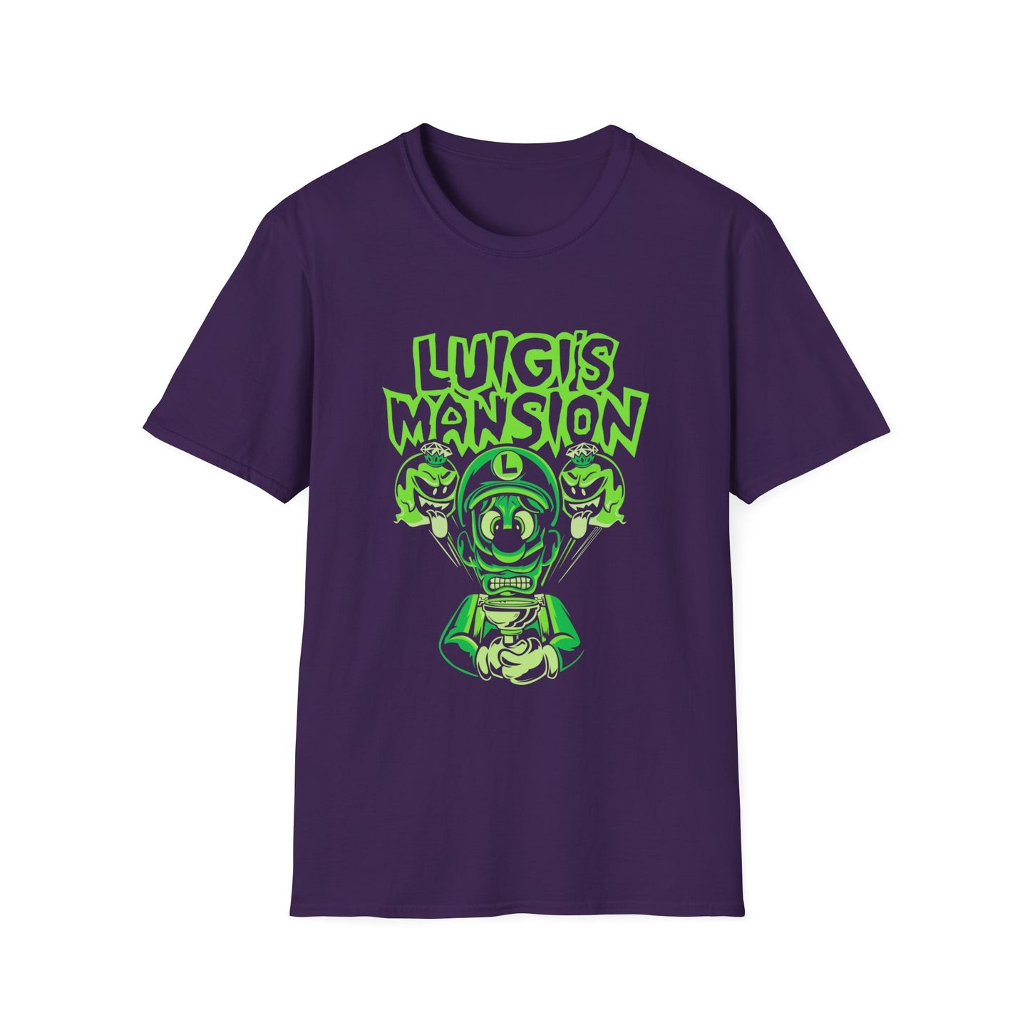 Luigi's Mansion Graphic T-Shirt, Retro Gamer Nin Tee, Unisex