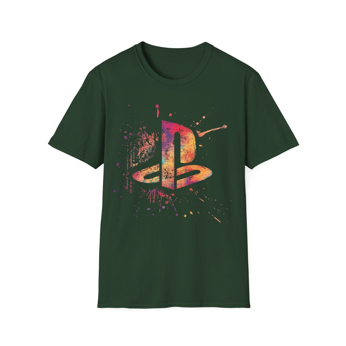 Retro Gaming-Inspired T-Shirt with Iconic PS Console Symbol, 90s Video Game, Unisex