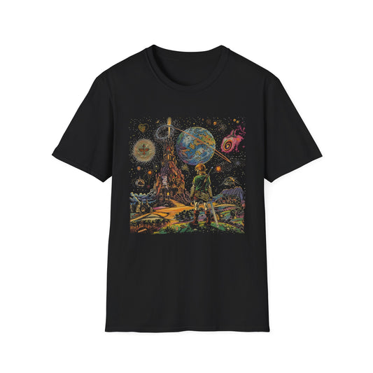 Legend of Z Retro Art T-Shirt Link- Nostalgic Design, Video Game Merch Unisex