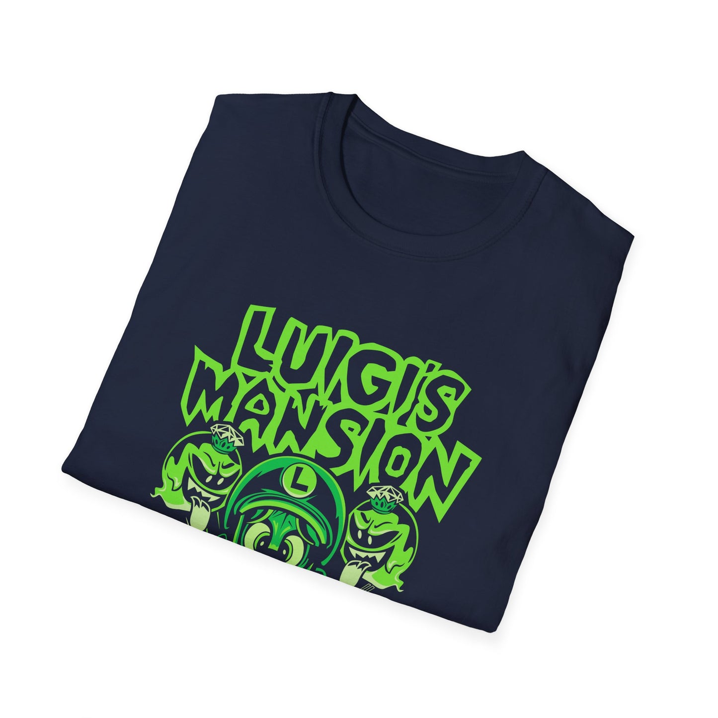 Luigi's Mansion Graphic T-Shirt, Retro Gamer Nin Tee, Unisex