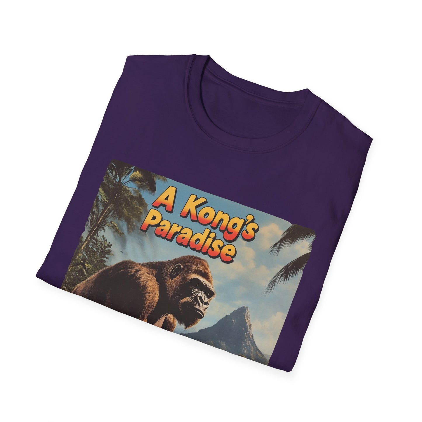 Cool Vintage Gamer T-Shirt "A Kong's Paradise", DK Inspire Graphic Tee, Unisex