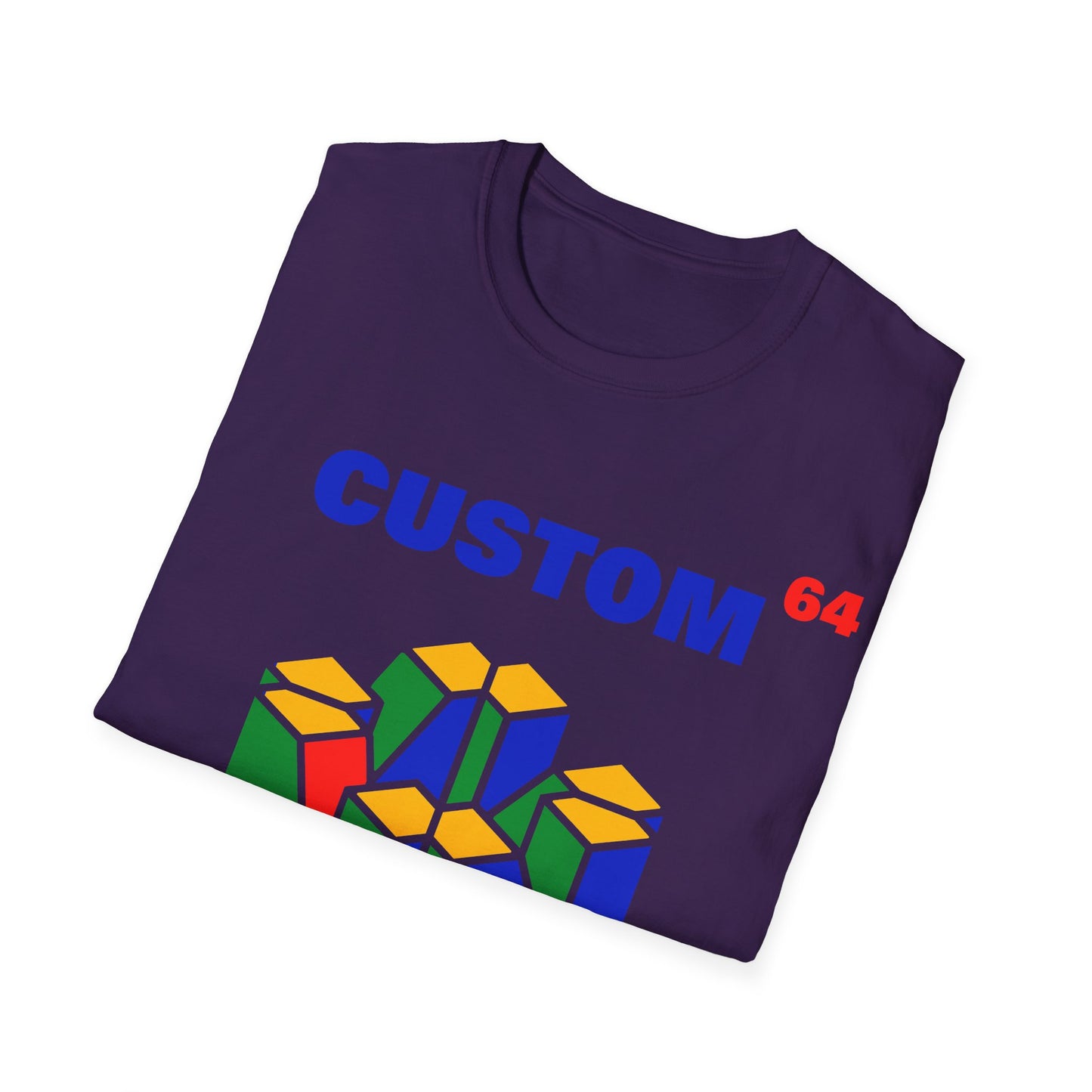 Custom N64 Logo Style T-Shirt, Vintage Gamer Tee, Unisex