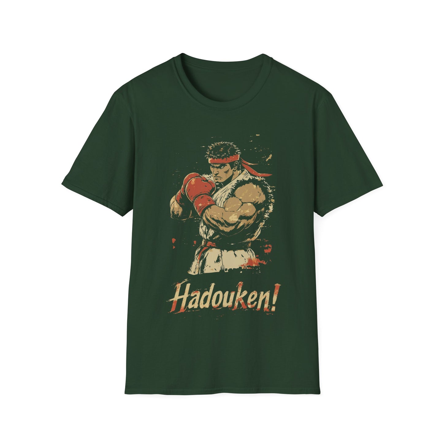 Retro Street Fighter Ryu T-Shirt "Hadouken!", Nostalgic Gamer Tee, Unisex