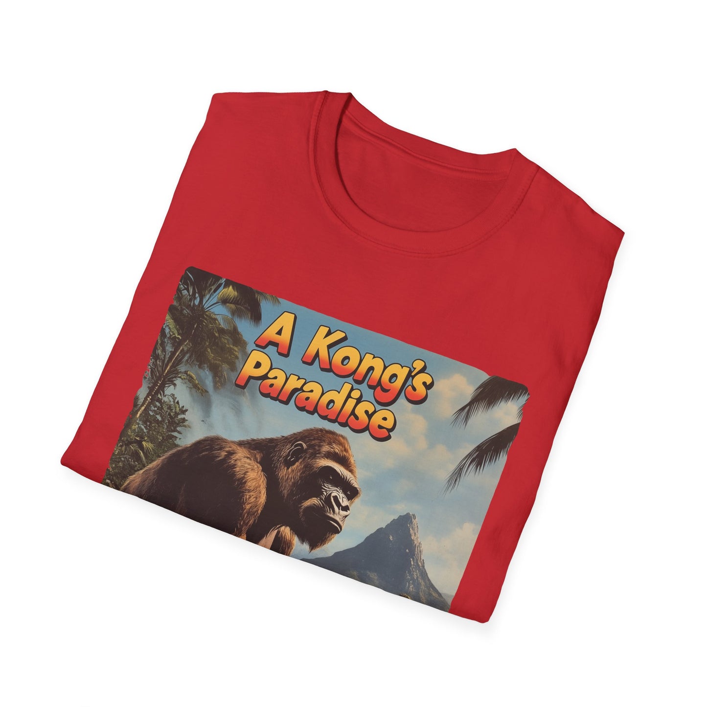 Cool Vintage Gamer T-Shirt "A Kong's Paradise", DK Inspire Graphic Tee, Unisex