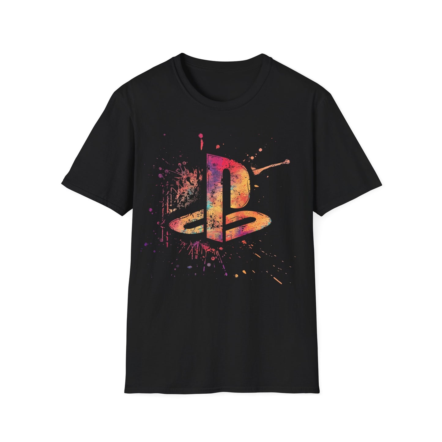 Retro Gaming-Inspired T-Shirt with Iconic PS Console Symbol, 90s Video Game, Unisex