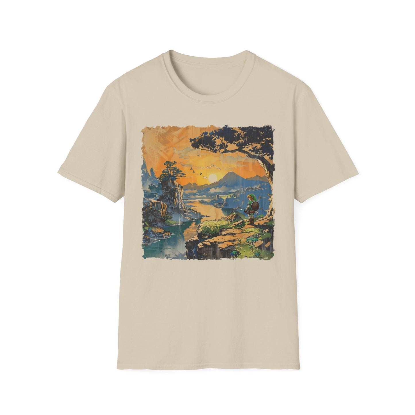 Legend of Z Retro Art T-Shirt - Nostalgic Edo Period Design, Unisex