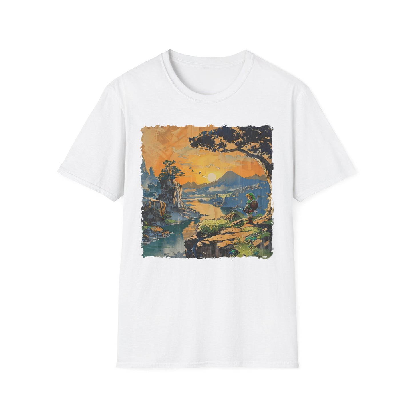 Legend of Z Retro Art T-Shirt - Nostalgic Edo Period Design, Unisex