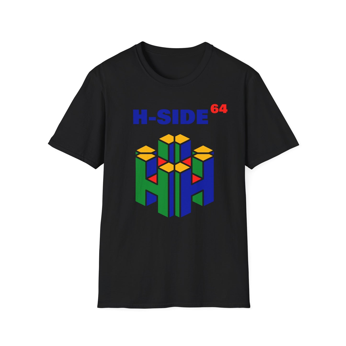 Retro N64 Style T-Shirt "H-Side 64", Nostalgic Graphic Tee, Unisex