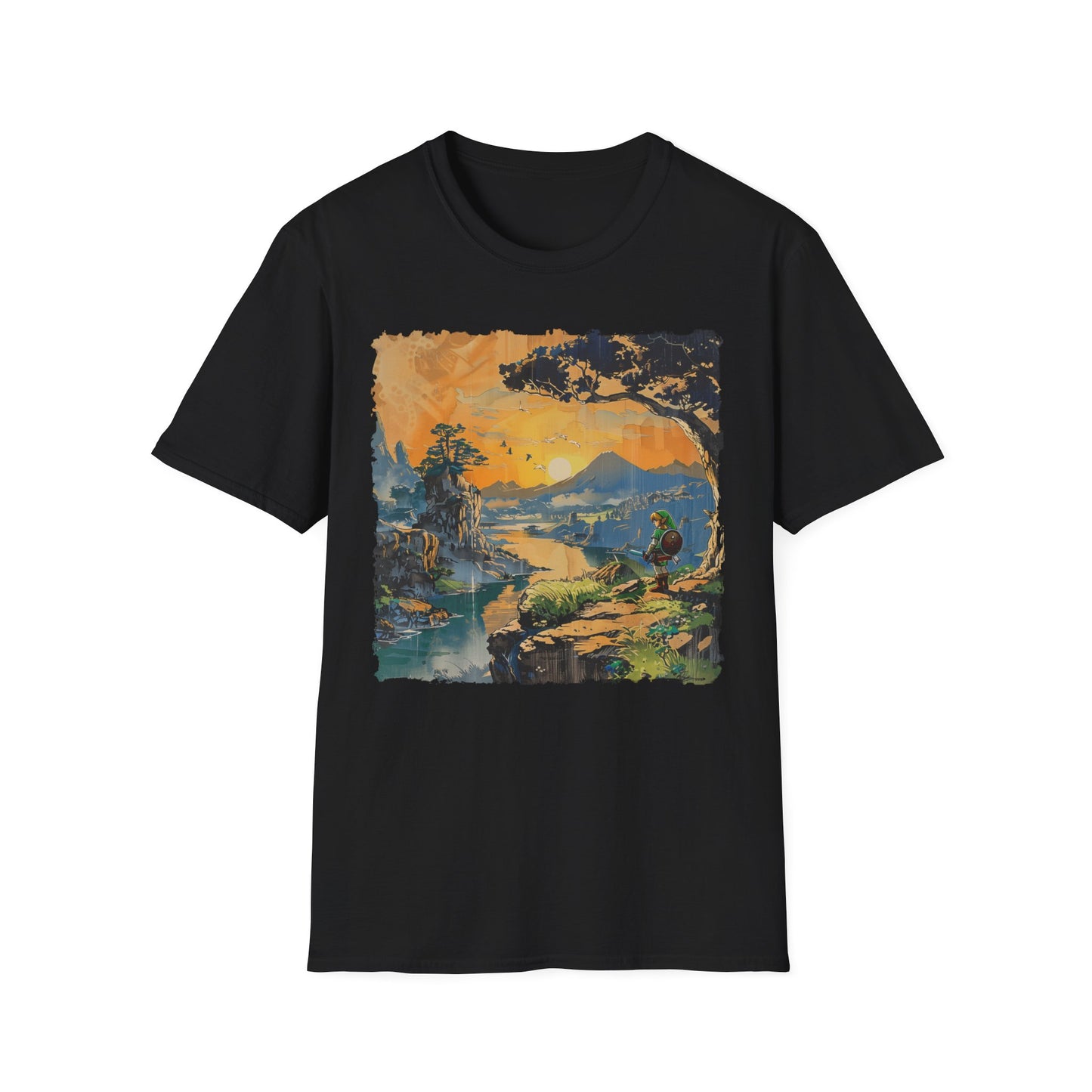 Legend of Z Retro Art T-Shirt - Nostalgic Edo Period Design, Unisex