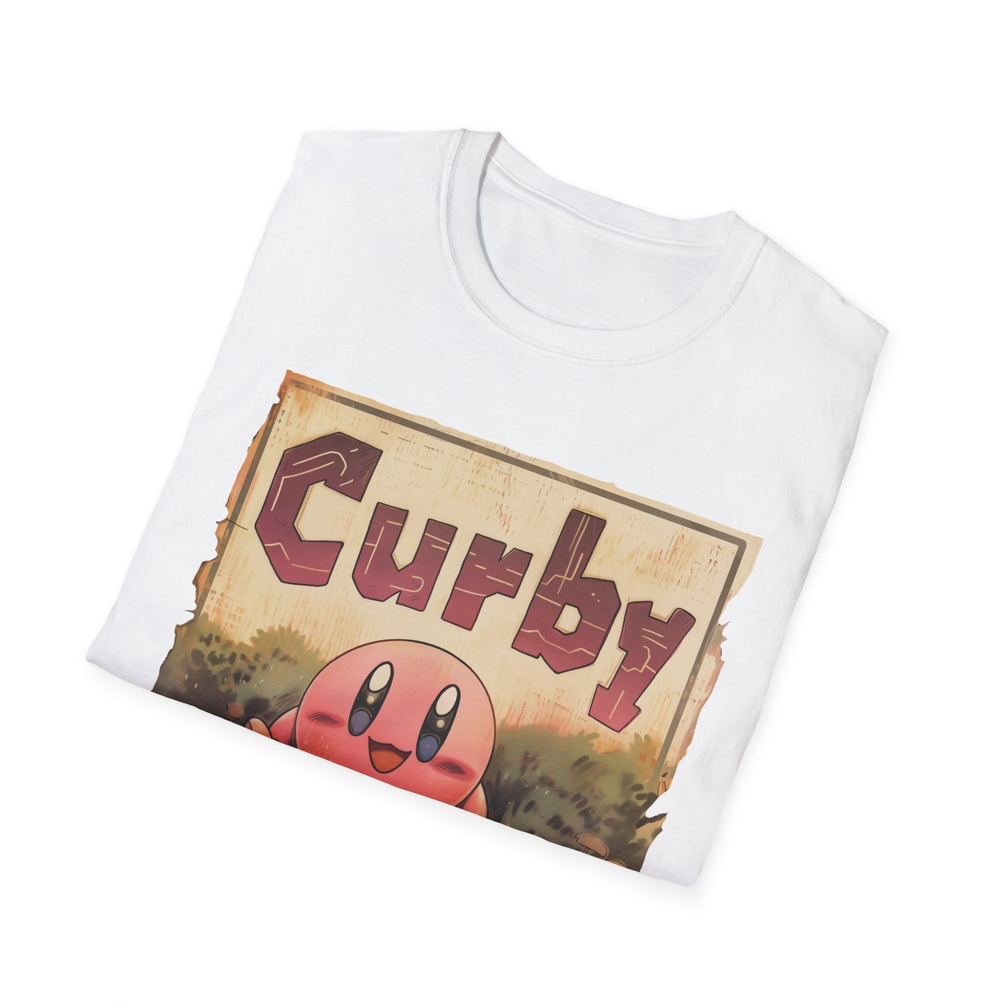 Funny Kirby T-Shirt "Curby", Video Game Graphic Tee, Unisex