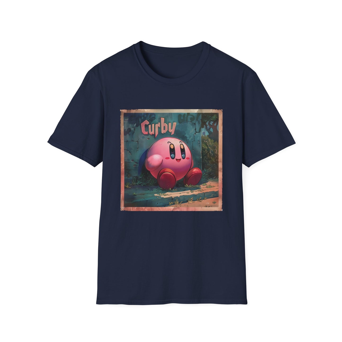 Funny Kirby T-Shirt "Curby", Retro Nostalgic Gamer Graphic Tee, Unisex