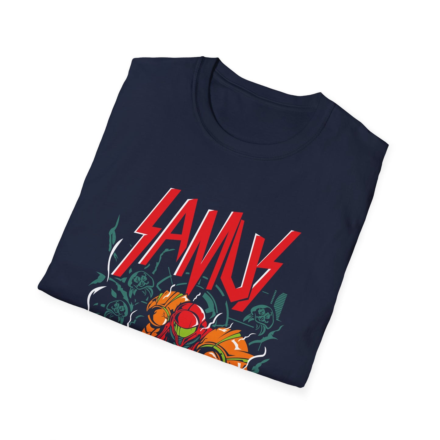 Met Samus Aran Graphic T-Shirt, Retro Gamer Tee, Unisex