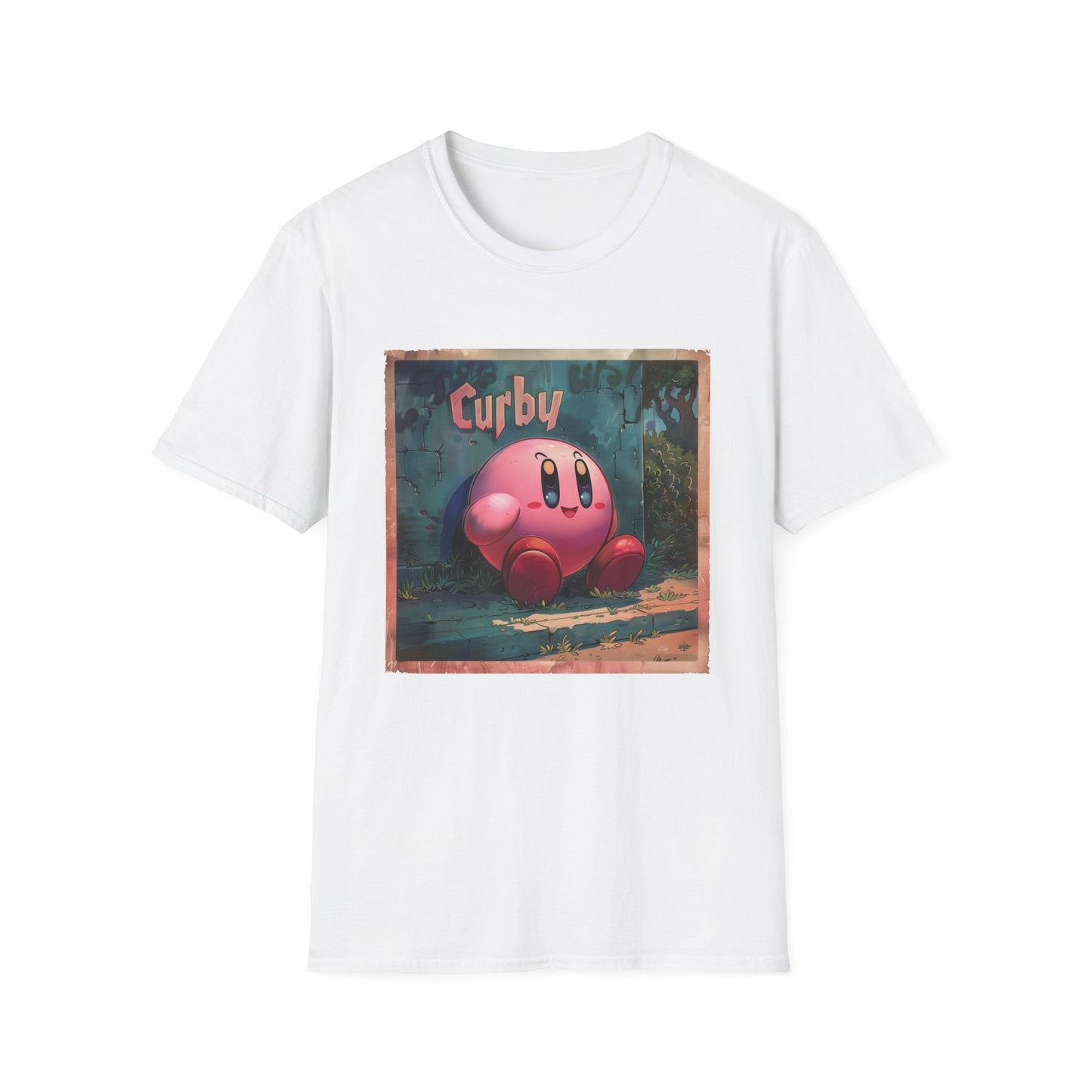 Funny Kirby T-Shirt "Curby", Retro Nostalgic Gamer Graphic Tee, Unisex