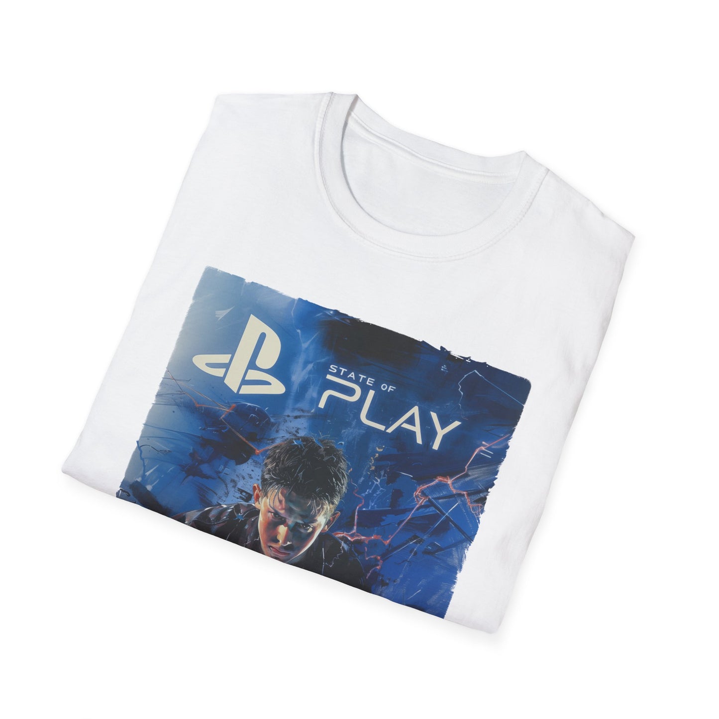 Retro Playstation T-Shirt "State of Play", Nostalgic Gamer Tee, Unisex