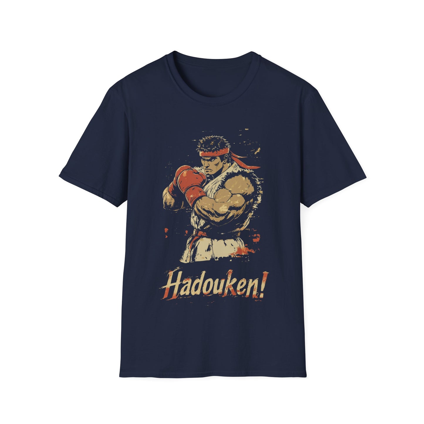 Retro Street Fighter Ryu T-Shirt "Hadouken!", Nostalgic Gamer Tee, Unisex