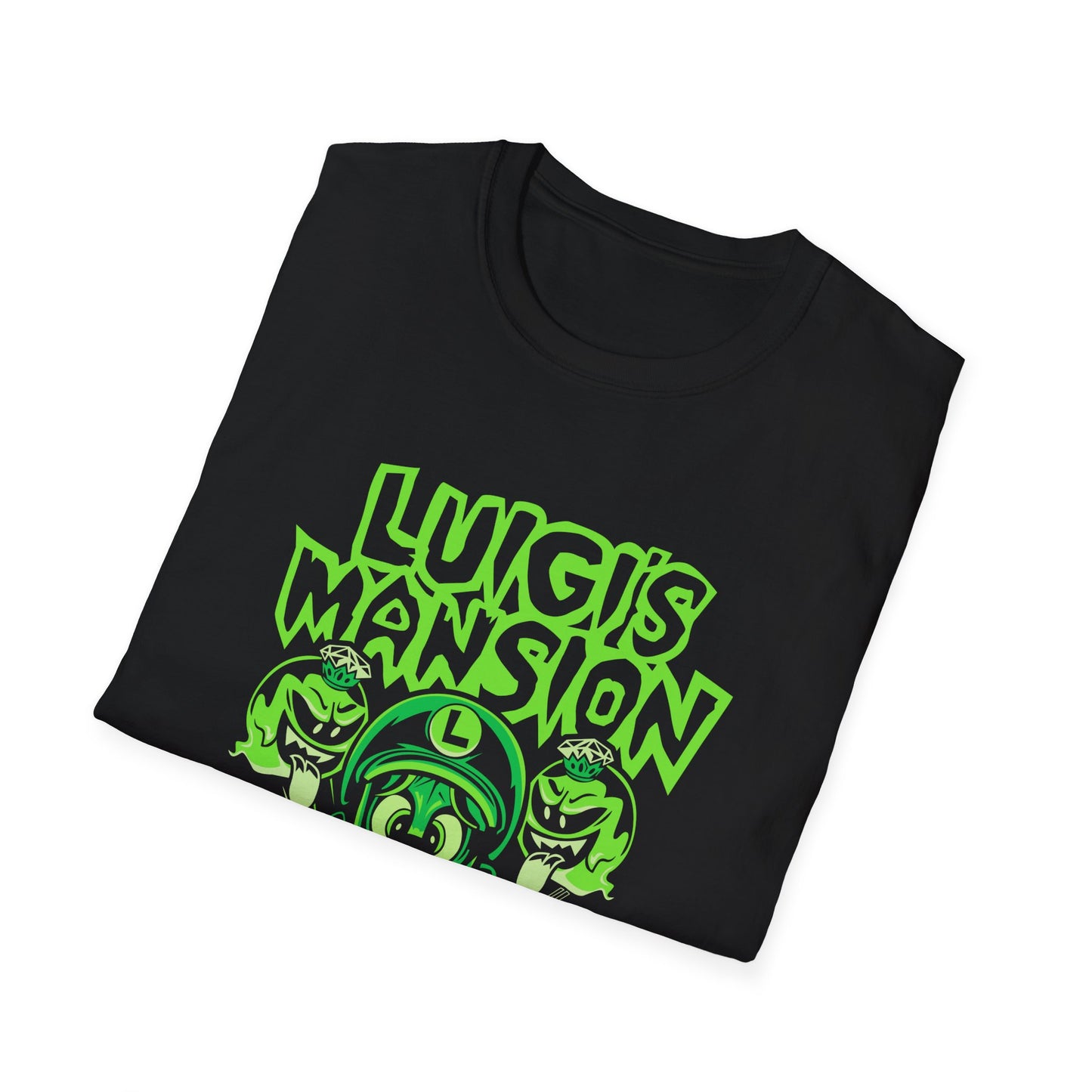 Luigi's Mansion Graphic T-Shirt, Retro Gamer Nin Tee, Unisex