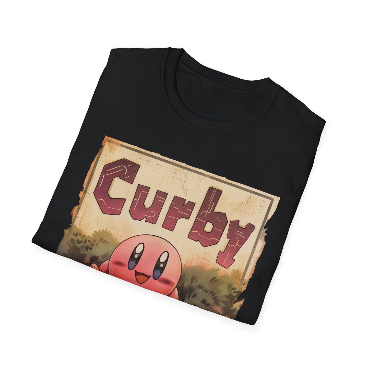 Funny Kirby T-Shirt "Curby", Video Game Graphic Tee, Unisex