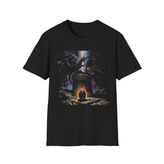 Cool Mine Craft Ender Dragon T-Shirt, Nostalgic Dark Fantasy Design, Unisex