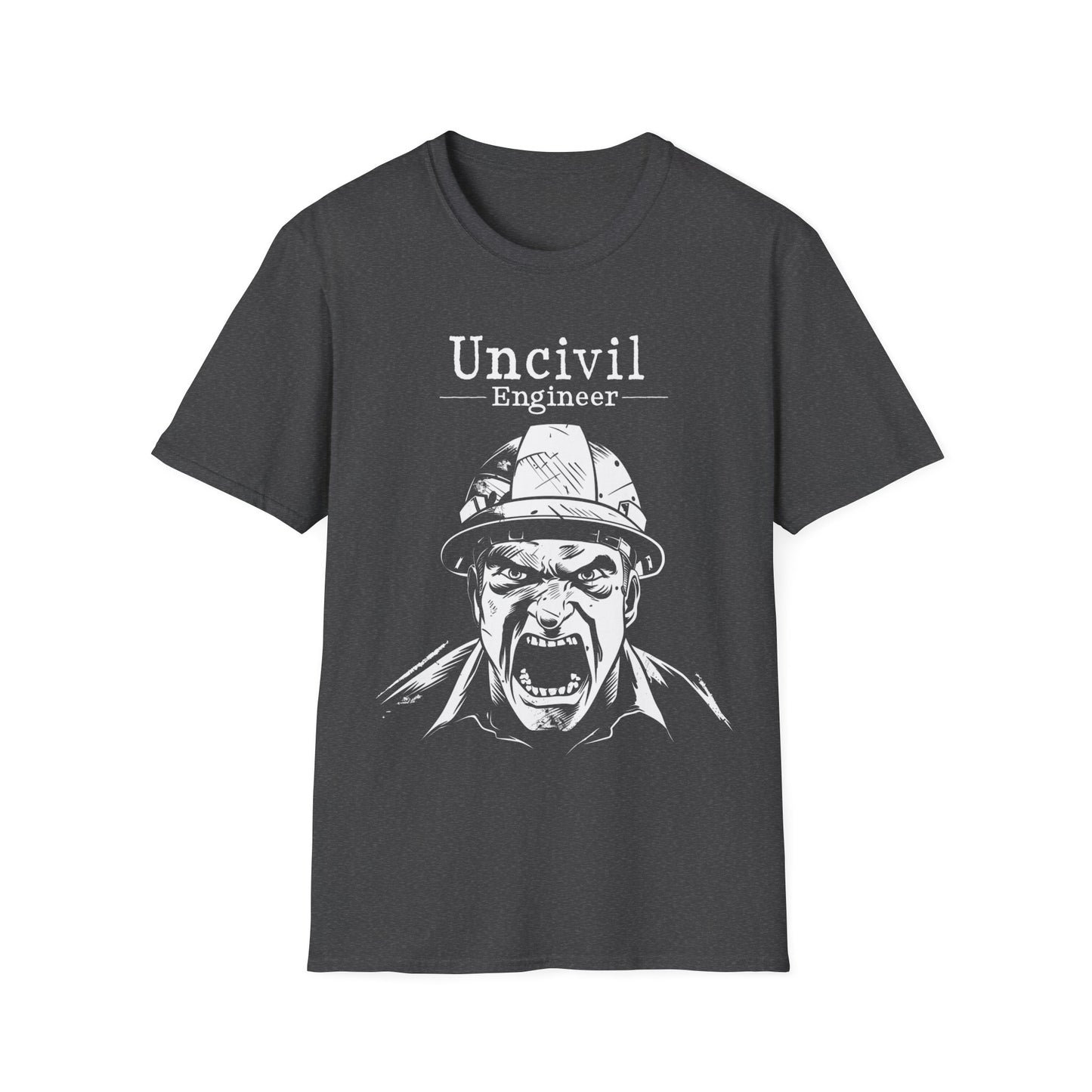 Funny Engineer T-Shirt "Uncivil Engineer", Civil Engineer Tee, Unisex