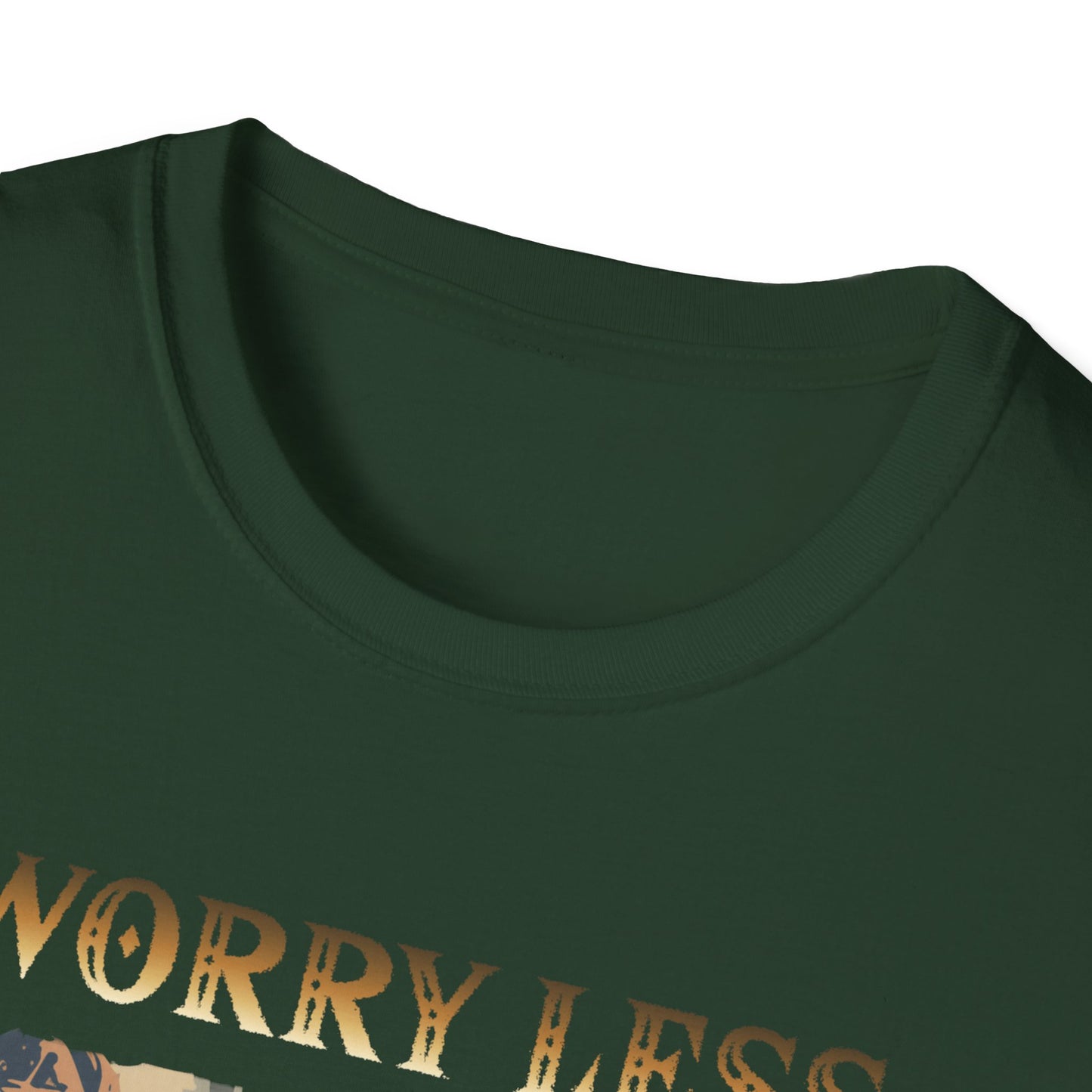 MC "Worry Less, Wander More" Wandering Trader T-Shirt - Mine Craft Graphic Tee Design, Unisex