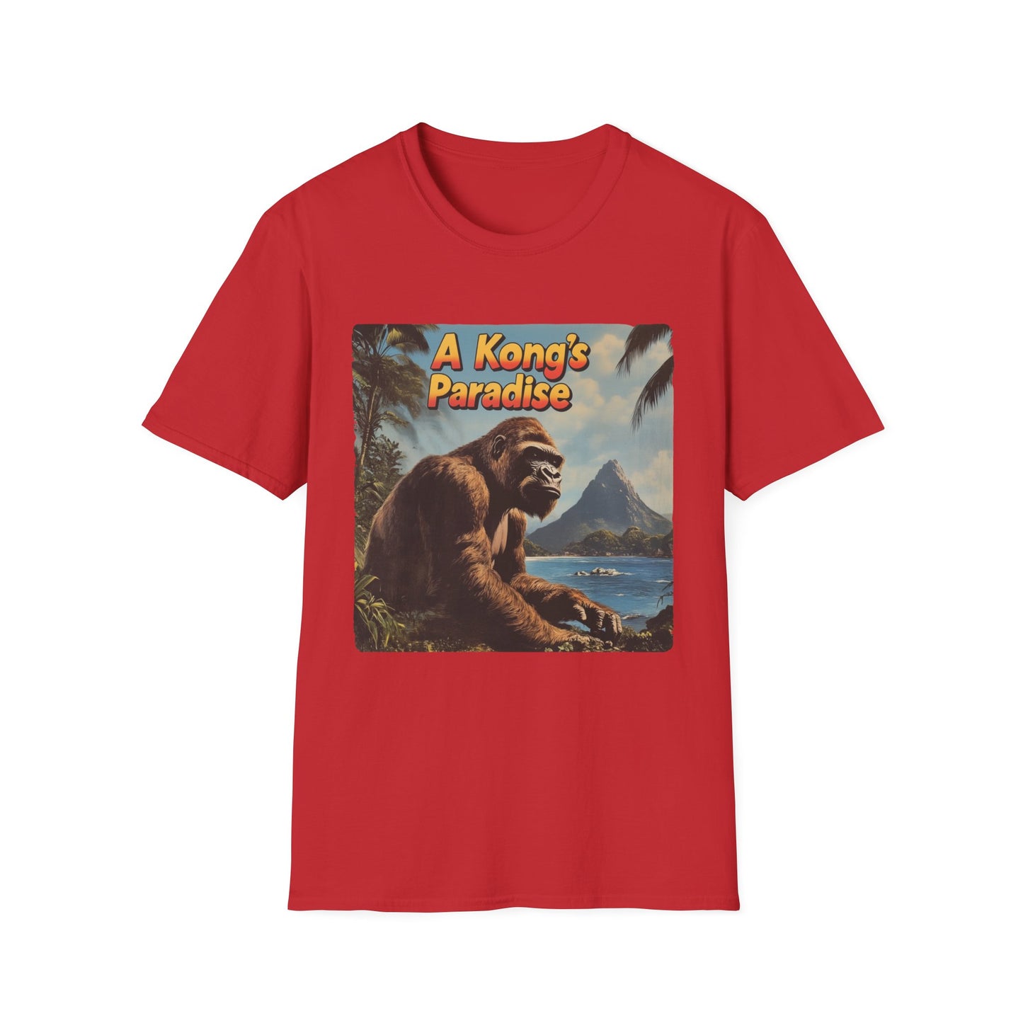 Cool Vintage Gamer T-Shirt "A Kong's Paradise", DK Inspire Graphic Tee, Unisex