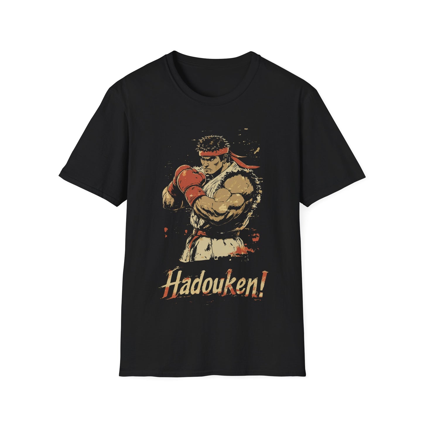 Retro Street Fighter Ryu T-Shirt "Hadouken!", Nostalgic Gamer Tee, Unisex